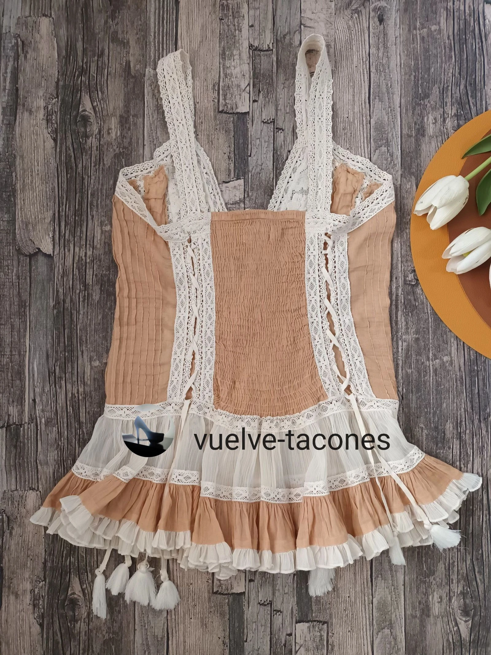Lichtkoraal en witte bustier ♡ JOT * Een maat – photo 2